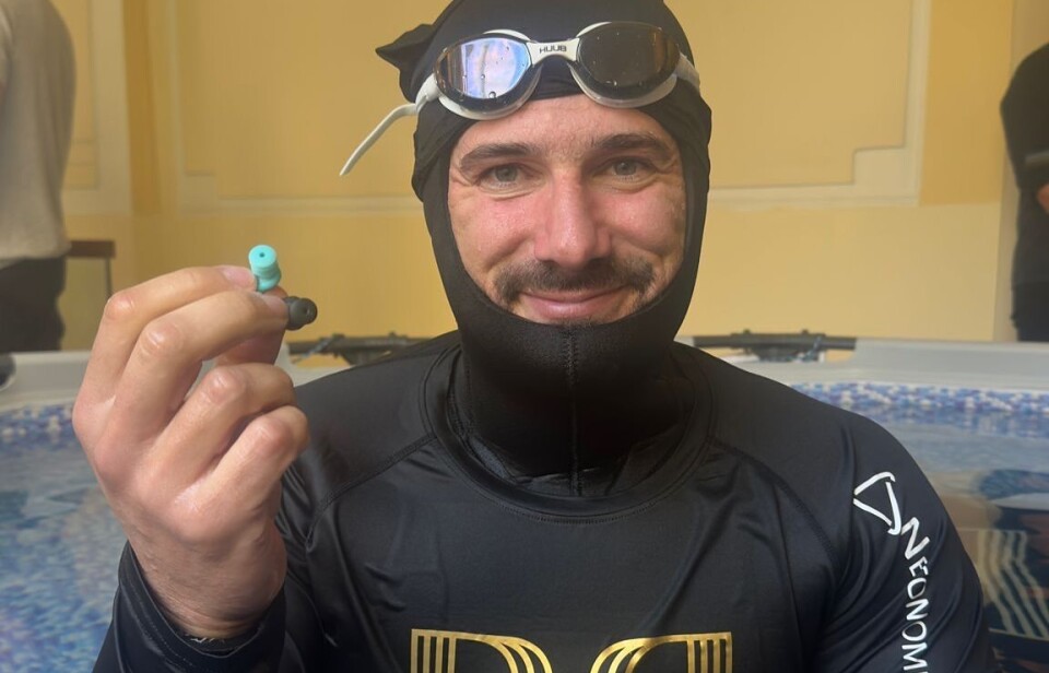 World record: Held his breath for nearly 30 minutes