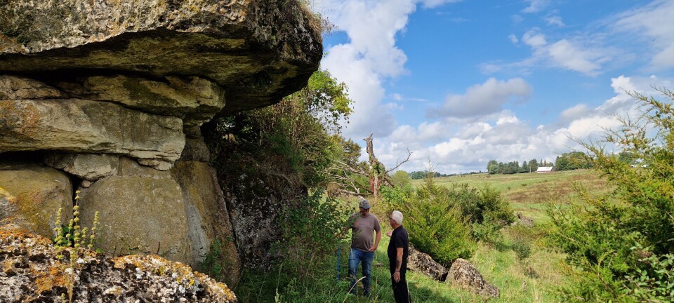 A family of seven lived under this rock for two years