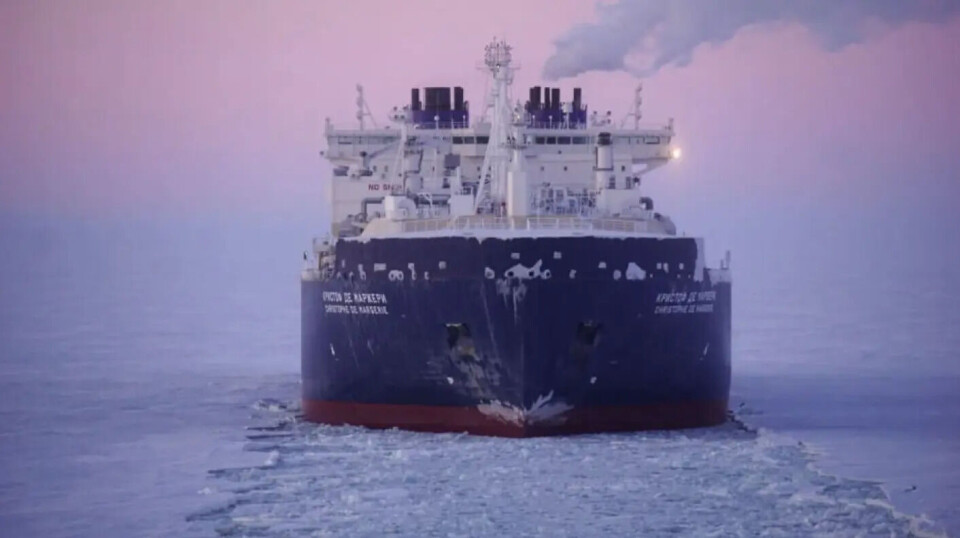 The LNG tanker Christophe de Margerie is built to withstand two-metre-thick ice and 50 degrees below zero on Russia's northern sea route.