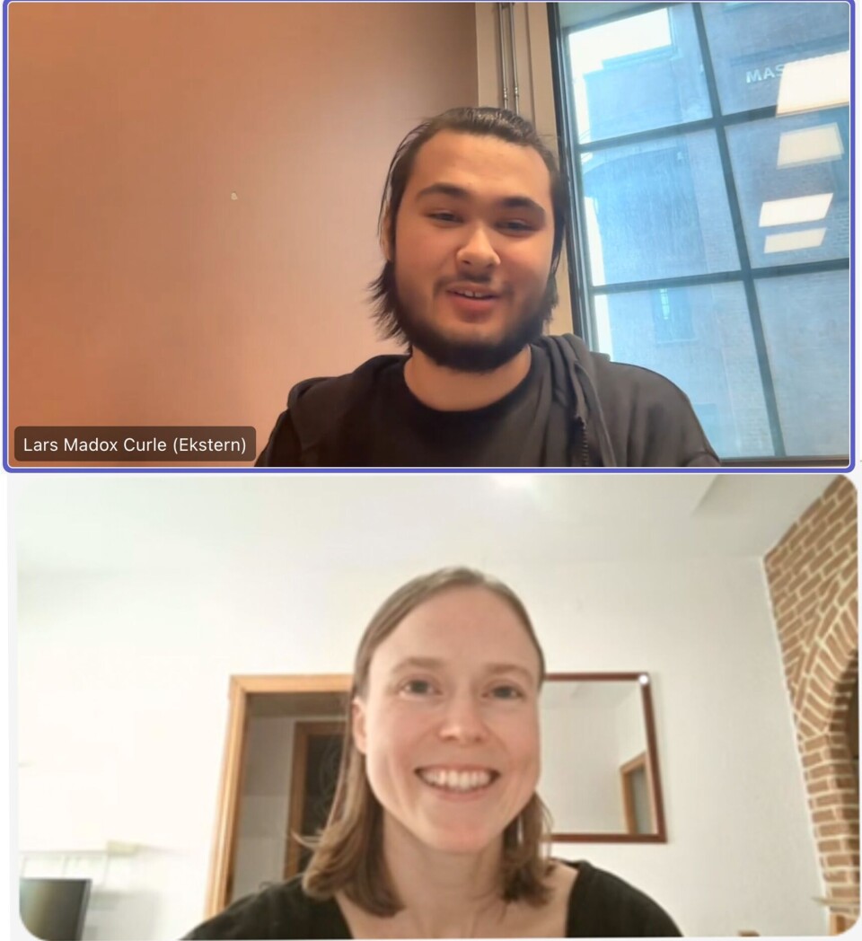 Youth journalist Madox and researcher Marthe Elden Wilhelmsen talk about climate sceptics.