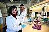 Two people in a lab