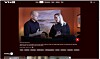 Dataskjermbilde av strømmetjeneste med en video som viser to personer i et rom med varm belysning.