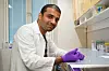 Ali Raza in a lab.