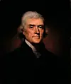 Painting of Thomas Jefferson.