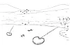 Drawing of ancient fish traps