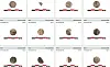 Image of 12 coins from the Museum of Cultural History’s database.