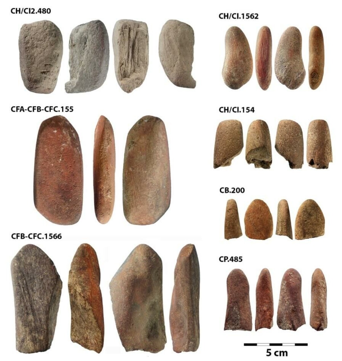 Archaeologists found that early humans used ochre to make stone tools